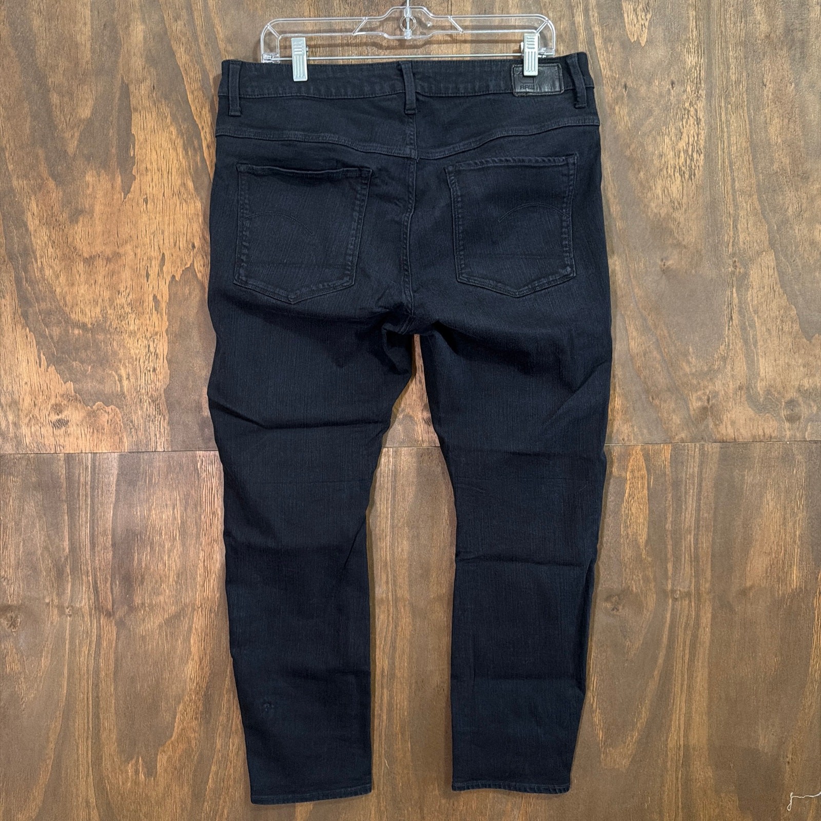 G Start Raw Womens Jeans Black Deconstruck High Rise Skinny Y2K 36×28 (35×26.5)