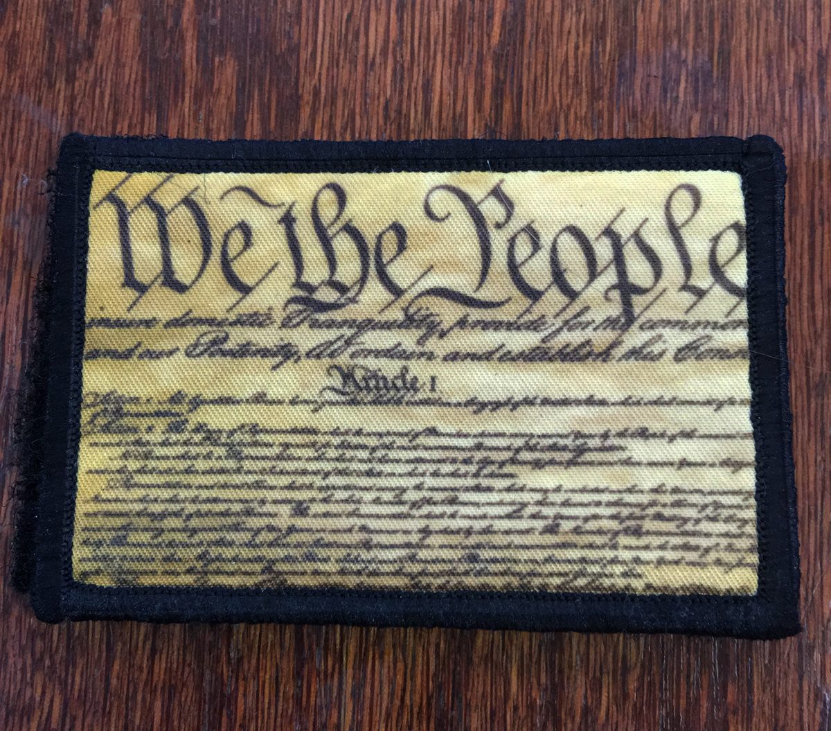 We The People Morale Patch Military 2A Tactical ARMY Hook Military USA Badge