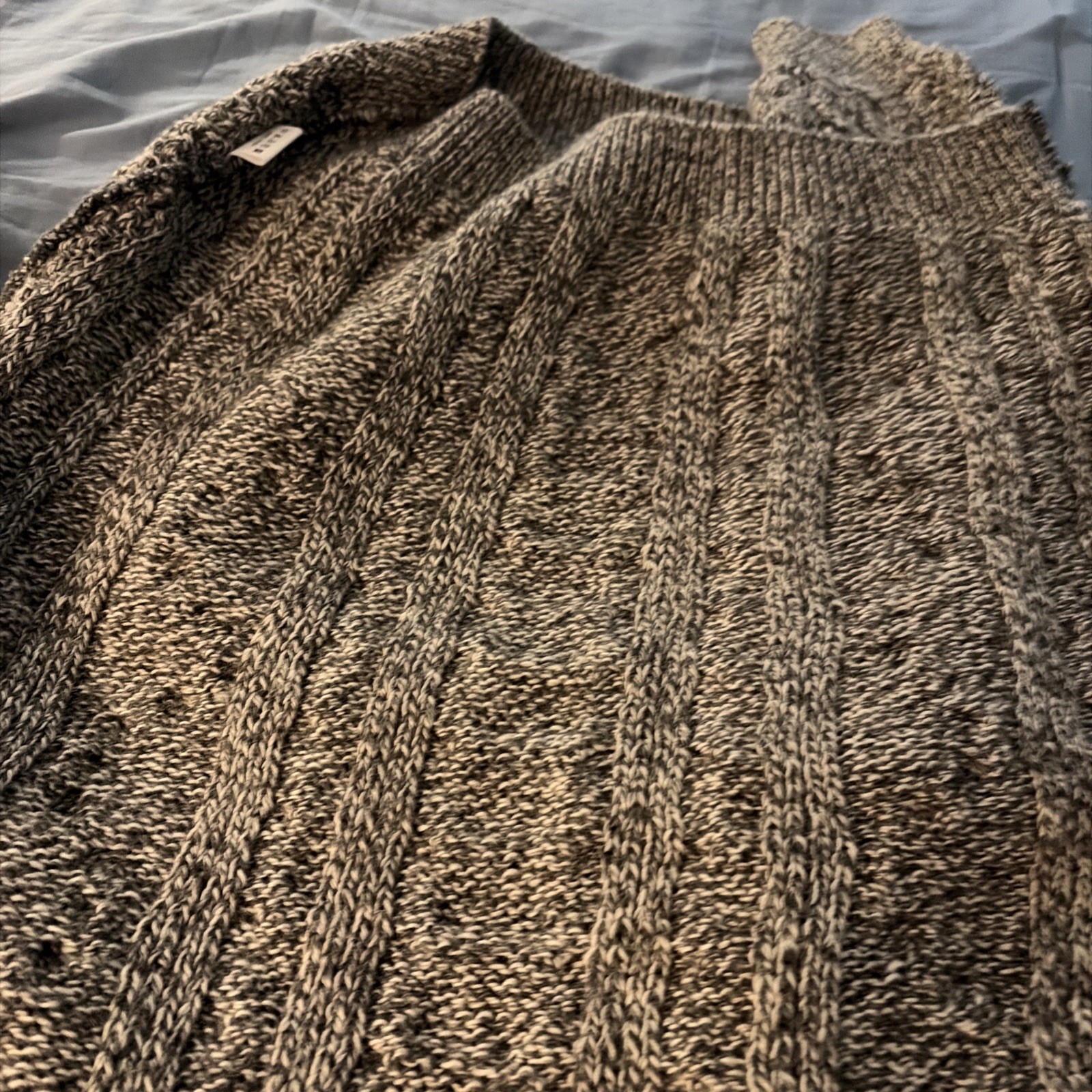 Blarney Woolen Mills Cable Knit Sweater Mens XL Pure New Wool Irish Fisherman