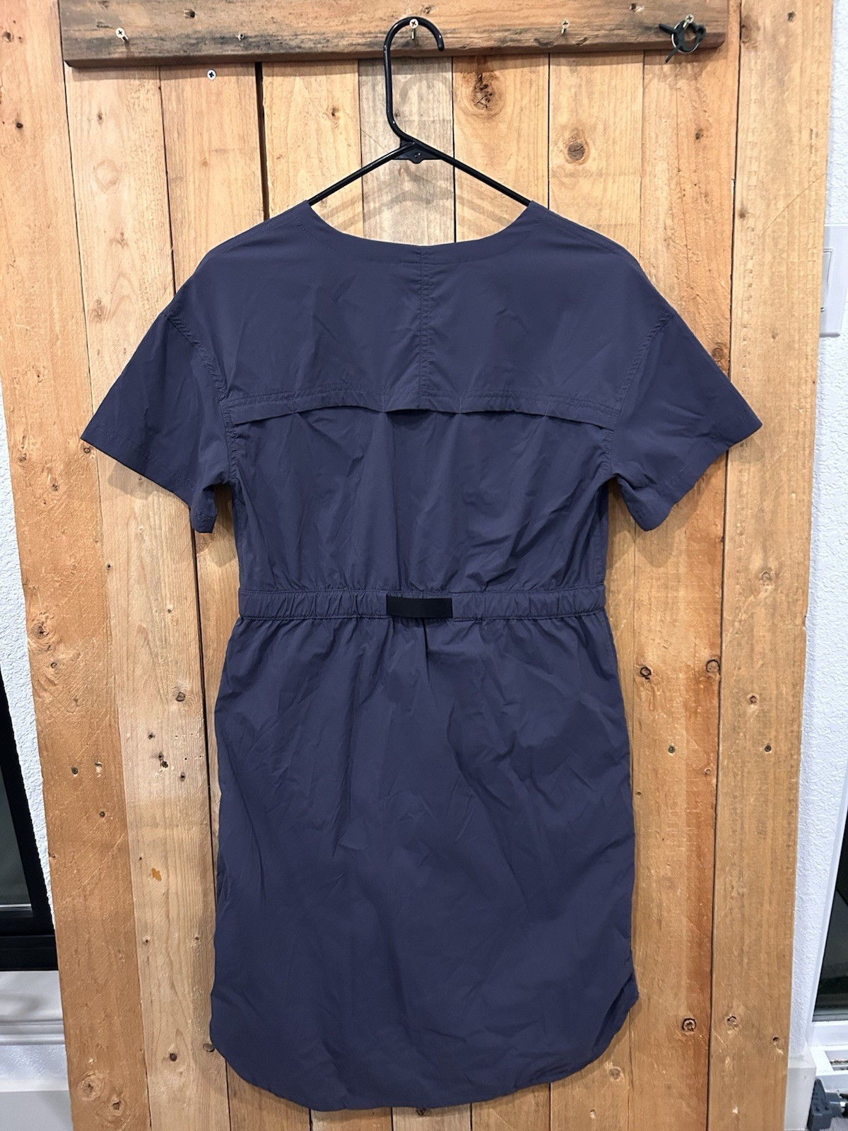M REI Sahara Dress Womens Navy Blue UPF 50 Sun Protection Outdoor Comfort