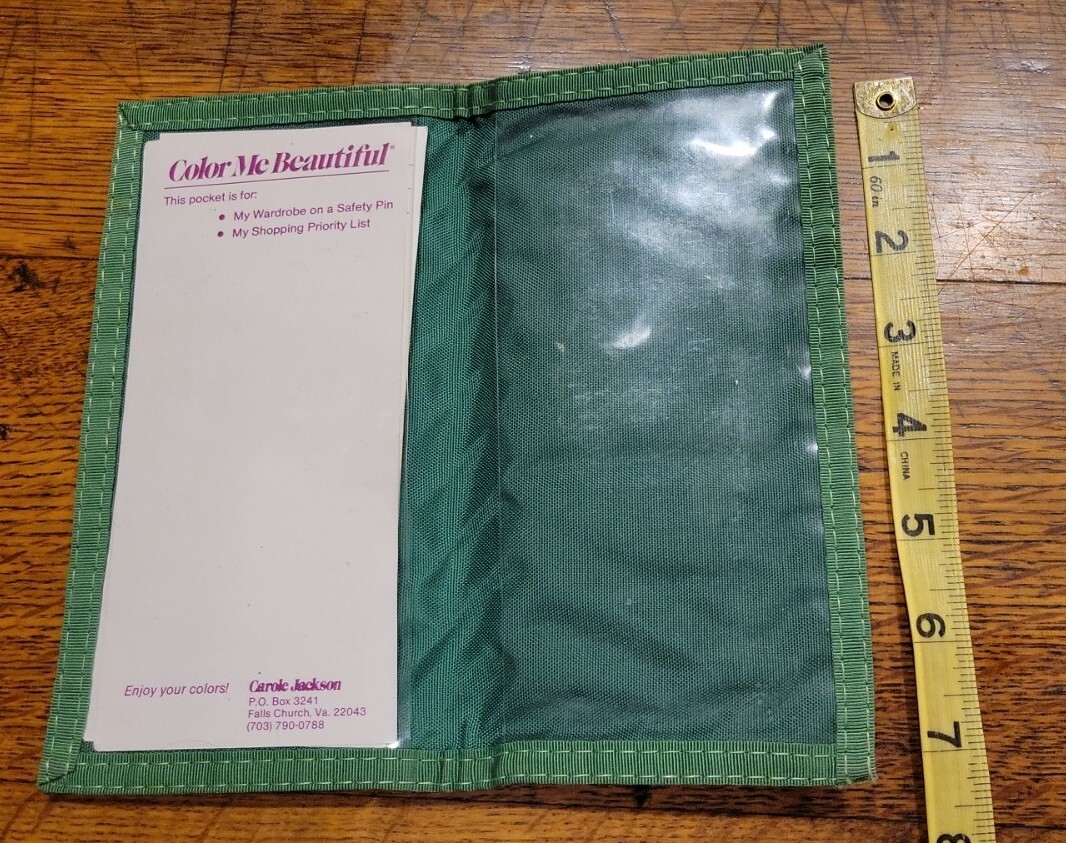 Vintage Carole Jackson Color Me Beautiful Rainbow LGBTQ Clutch Notes Coupon List