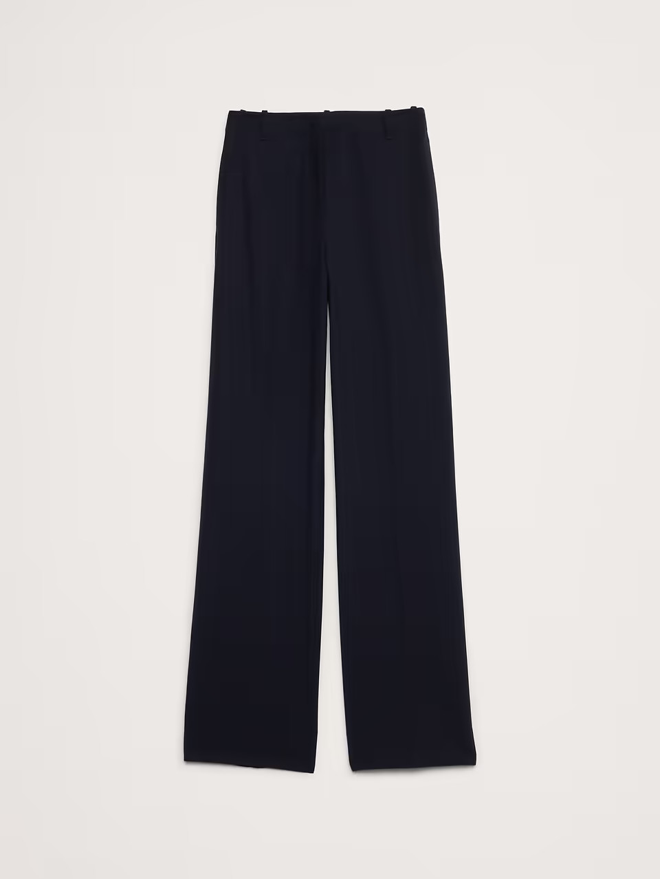 Banana Republic Ultra High Rise Modern Straight Italian Wool Pant 10 L Navy NEW