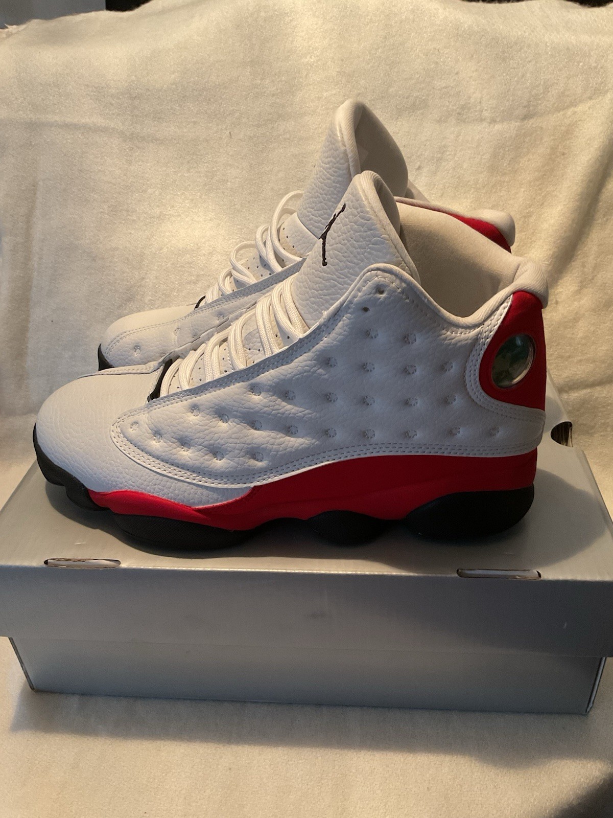 Nike Air Jordan 13 Retro Chicago 2017 414571-122 White/Red/Black Leather US 8.5
