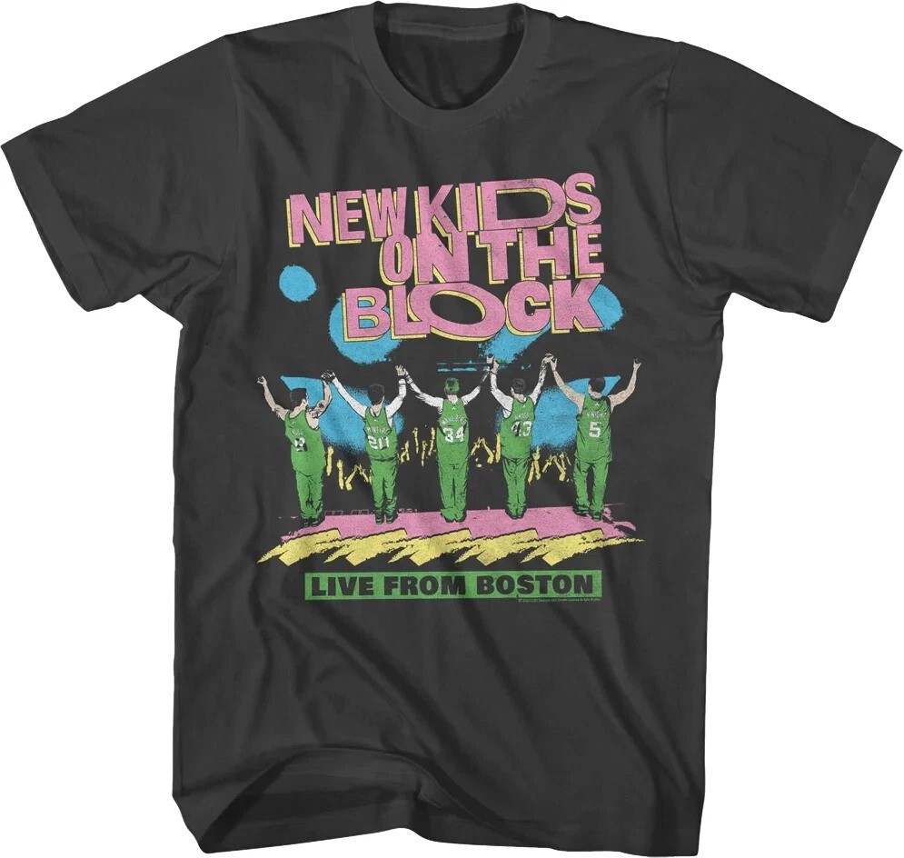 New Live From Boston New Kids On The Block S-234XL T-Shirt