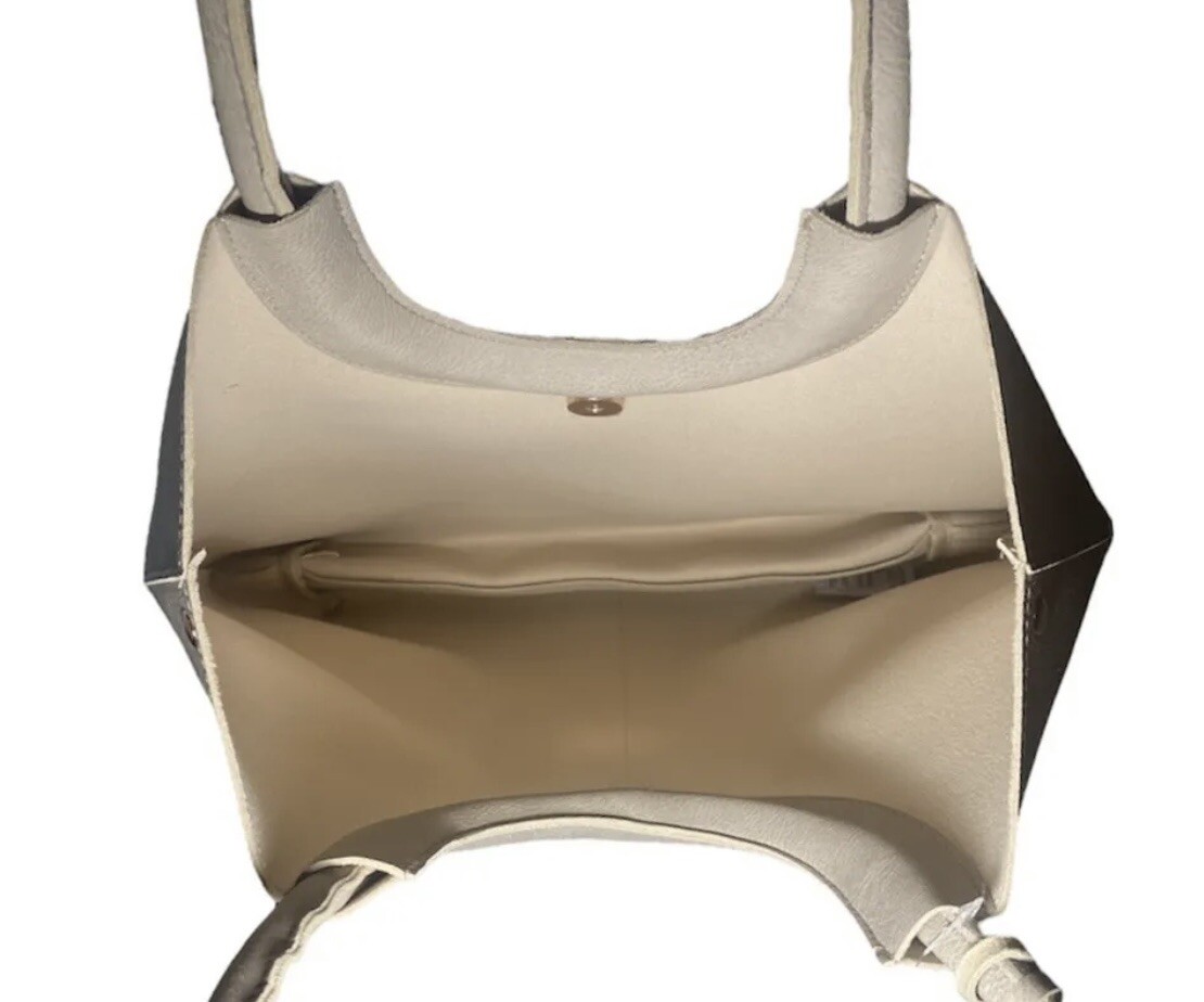 Spacious Stone Purse Deep Pockets Top Handle Snap Closure with Dust Bag