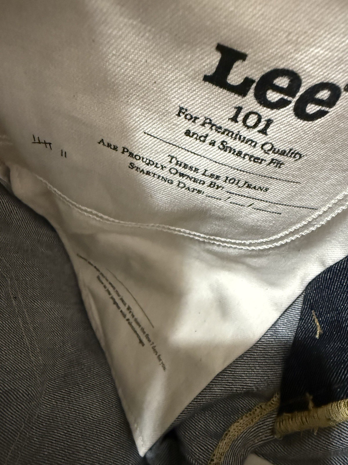 NWT Lee 101Z Premium Selvedge Denim Jeans – Raw Indigo Made with Japanese Denim