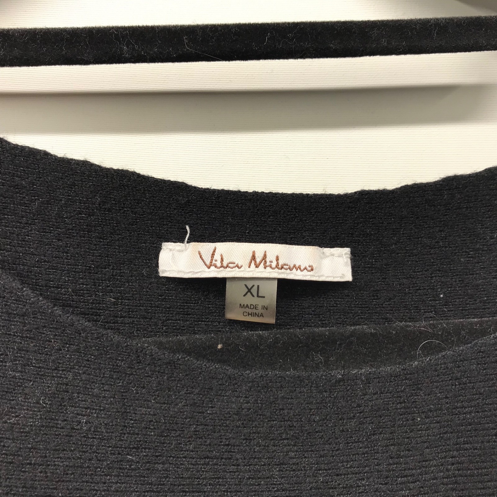 Vila Milano Sweater Women’s Size XL Black Batwing Dolman Sleeve Top