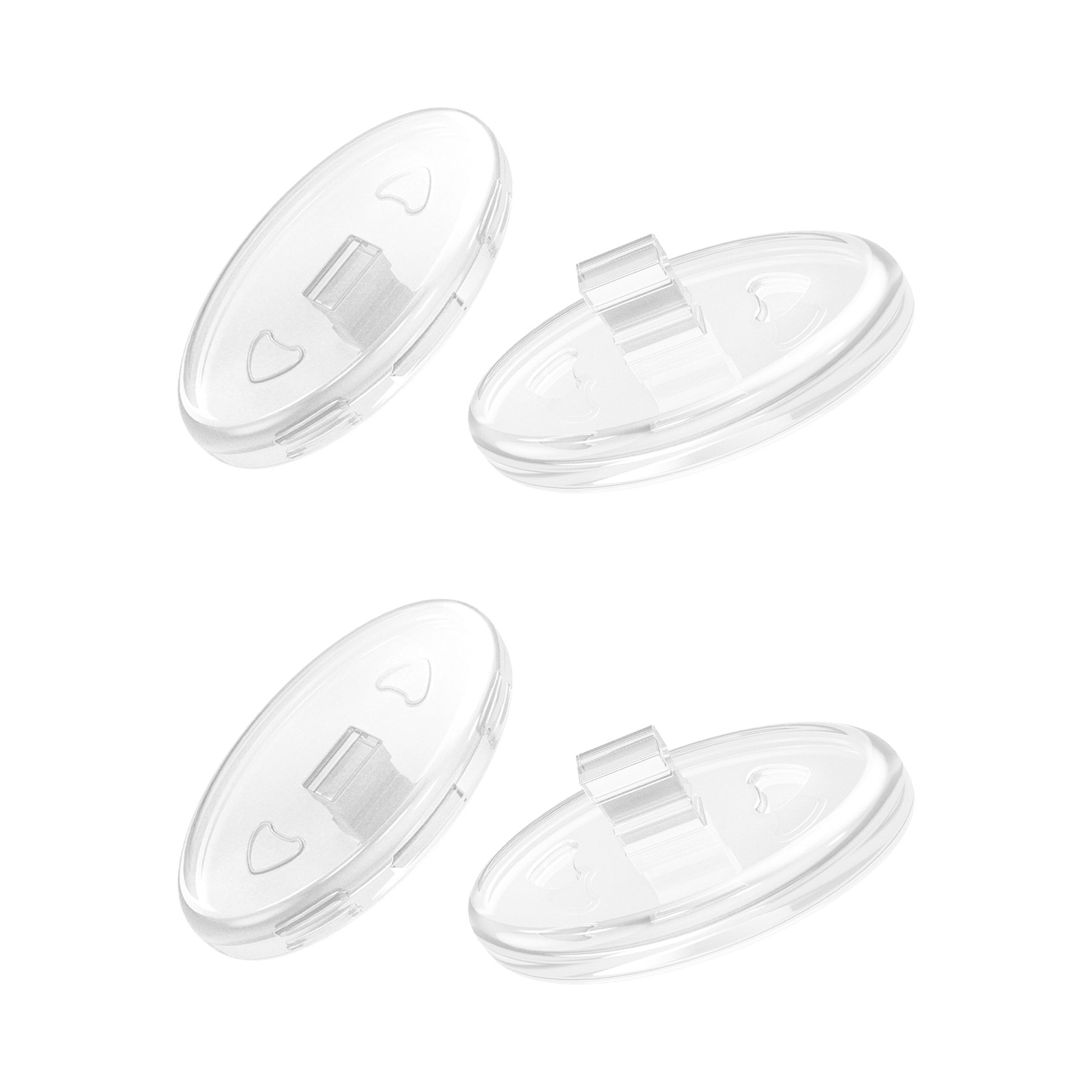 Silicone Replacement Crystal Clear Nose Piece For-Maui Jim Kahuna/Kawika