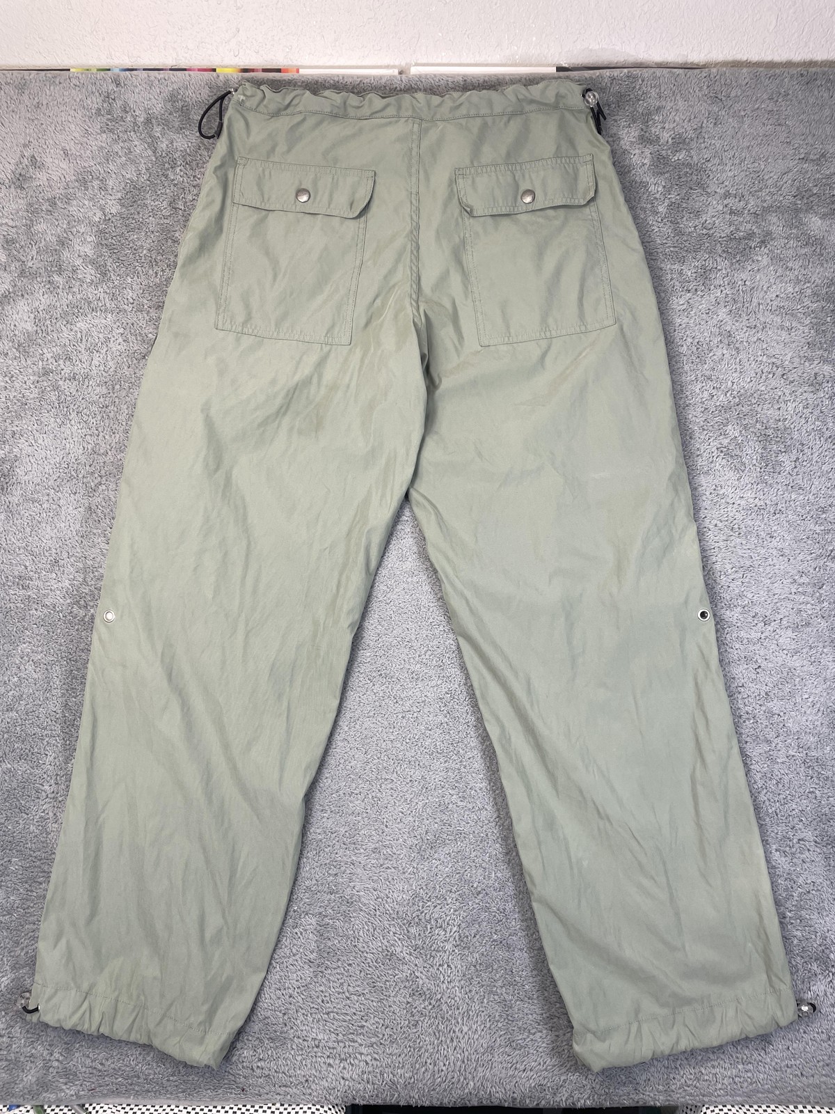 Levis Silvertab Pants Men Large 34 Baggy Tech Cargo Cinch Hem Parachute Military