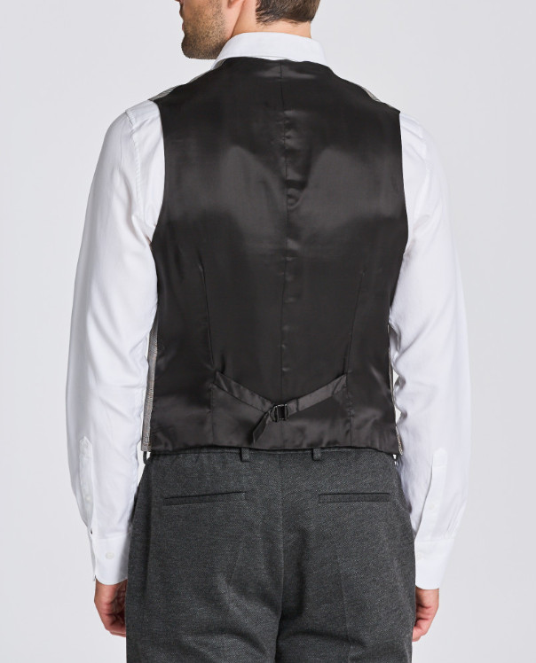 GANT vest checked size 48 men’s wool multi-colored wool vest gilet 7706218