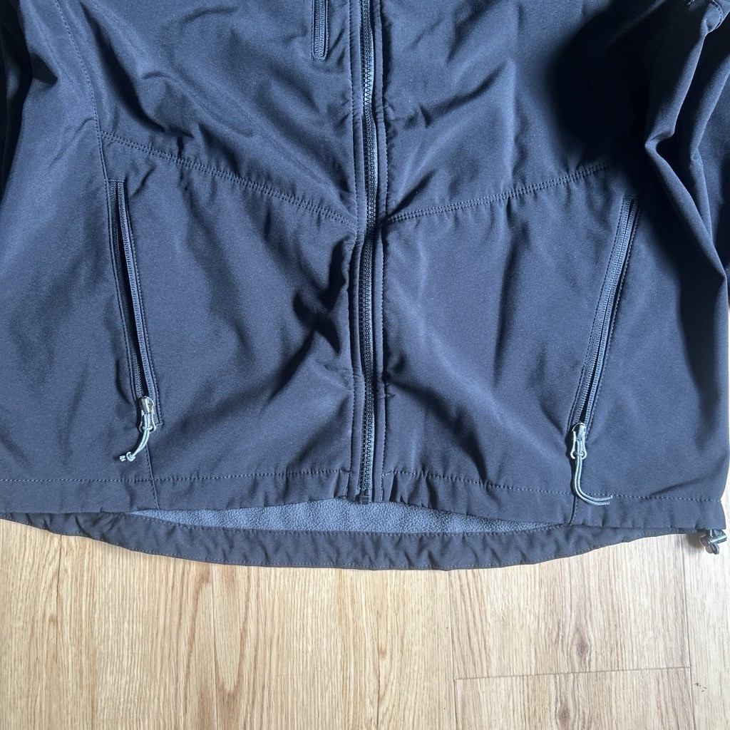 Eddie Bauer Men’s Black Soft Shell Full Zip Jacket w/ Pockets Stand Collar XL