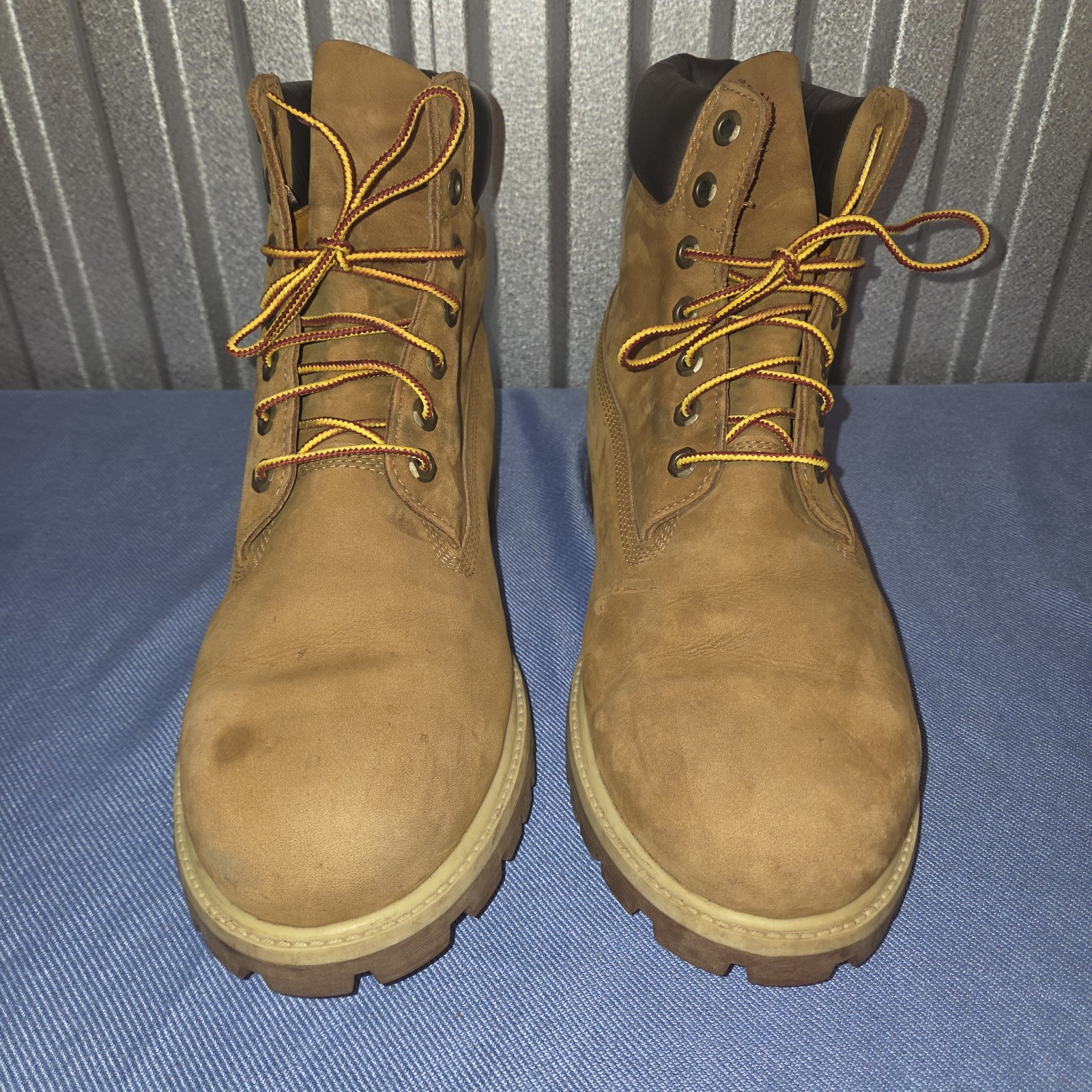 Timberland 6 Inch Premium Waterproof Boots Wheat Nubuck Men’s Size 13W