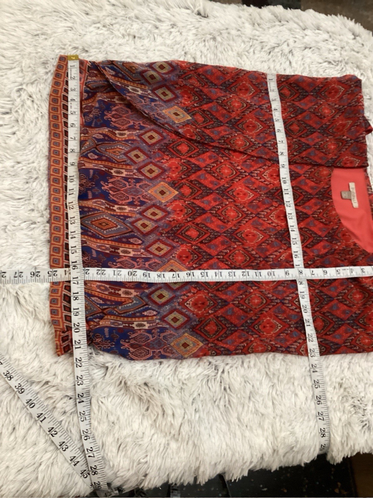 Roz & Ali Boho Tribal Batwing Lined Blouse Woman’s Size 1X
