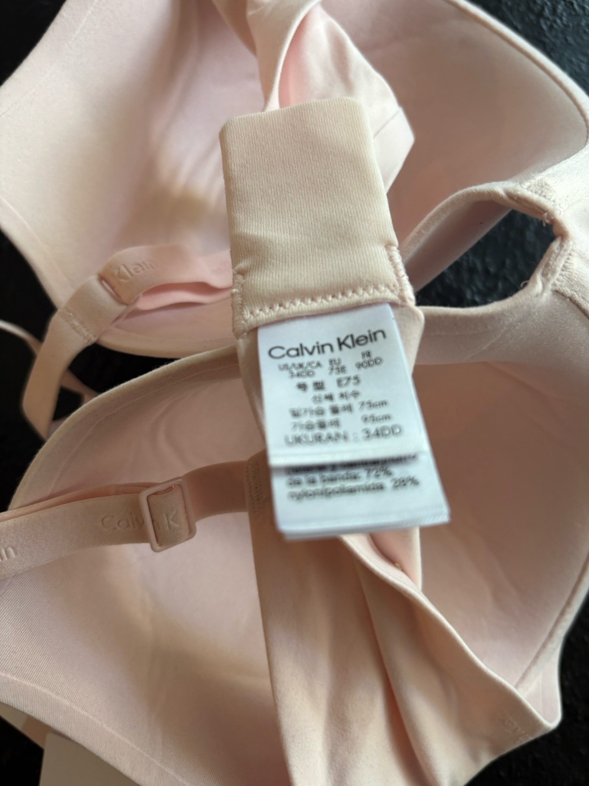 Calvin Klein Perfectly Fit Lightly Lined Full Coverage Underwire Bra PinkNWT34DD