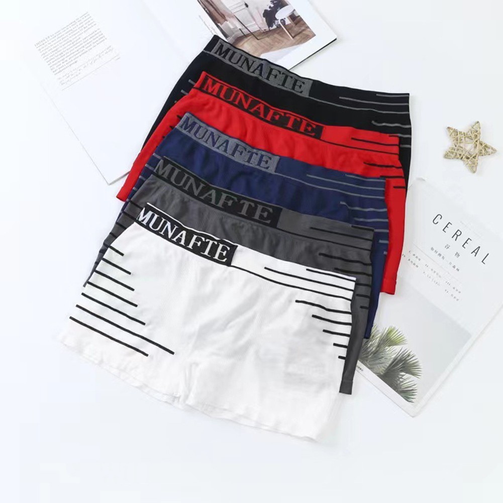 High Quality Mens Underwear Trunks Comfortable Middle Waist Sexy Shorts