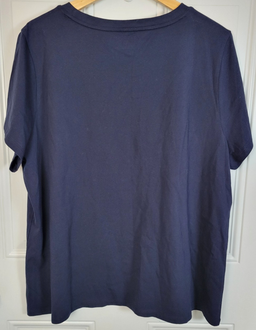 Talbots Plus Size Pearl Embellished Crewneck T-Shirt Size 2X Bellagio