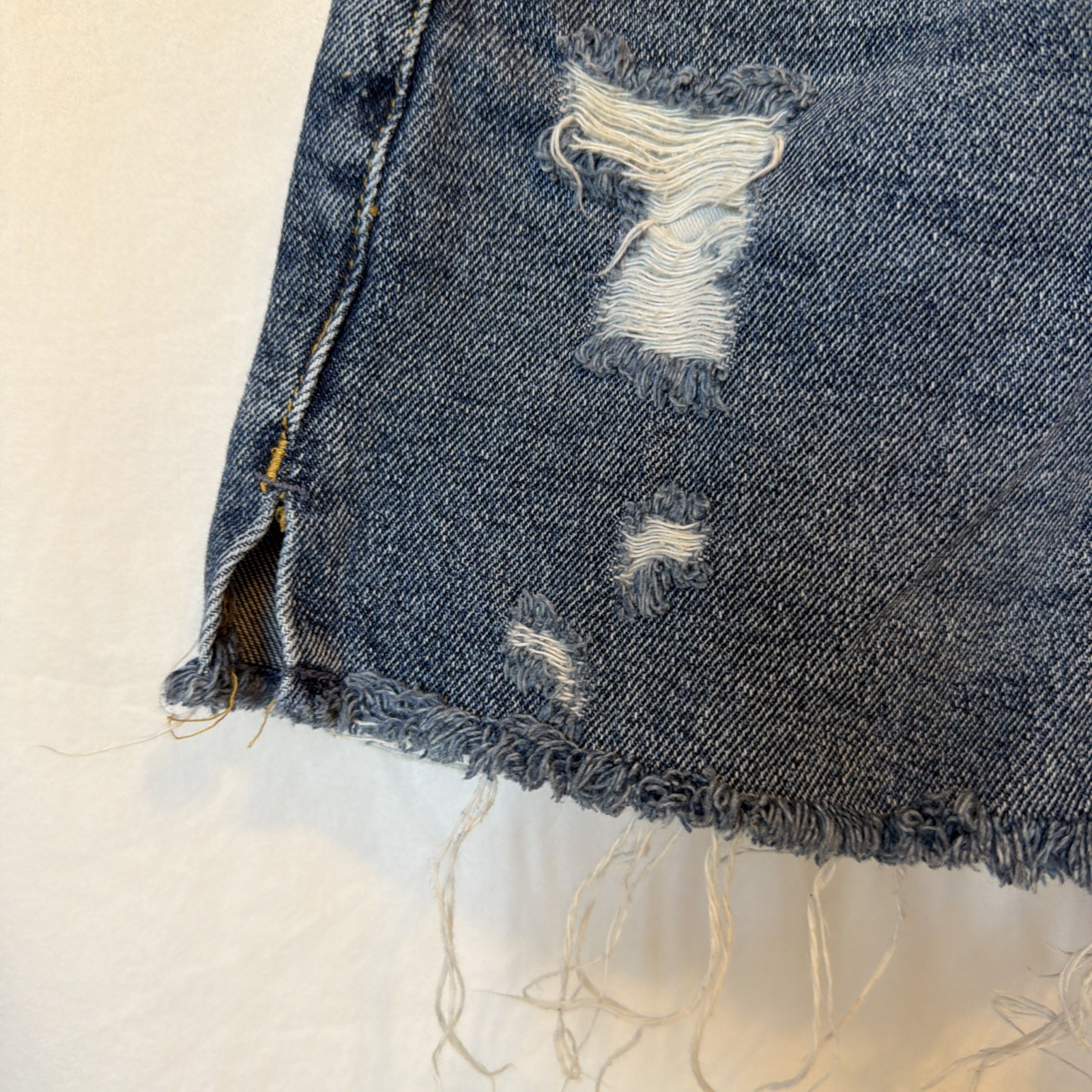 RSQ Women’s Denim Dark Blue Cut-off Jean Shorts, Size 25, Vintage A-Line
