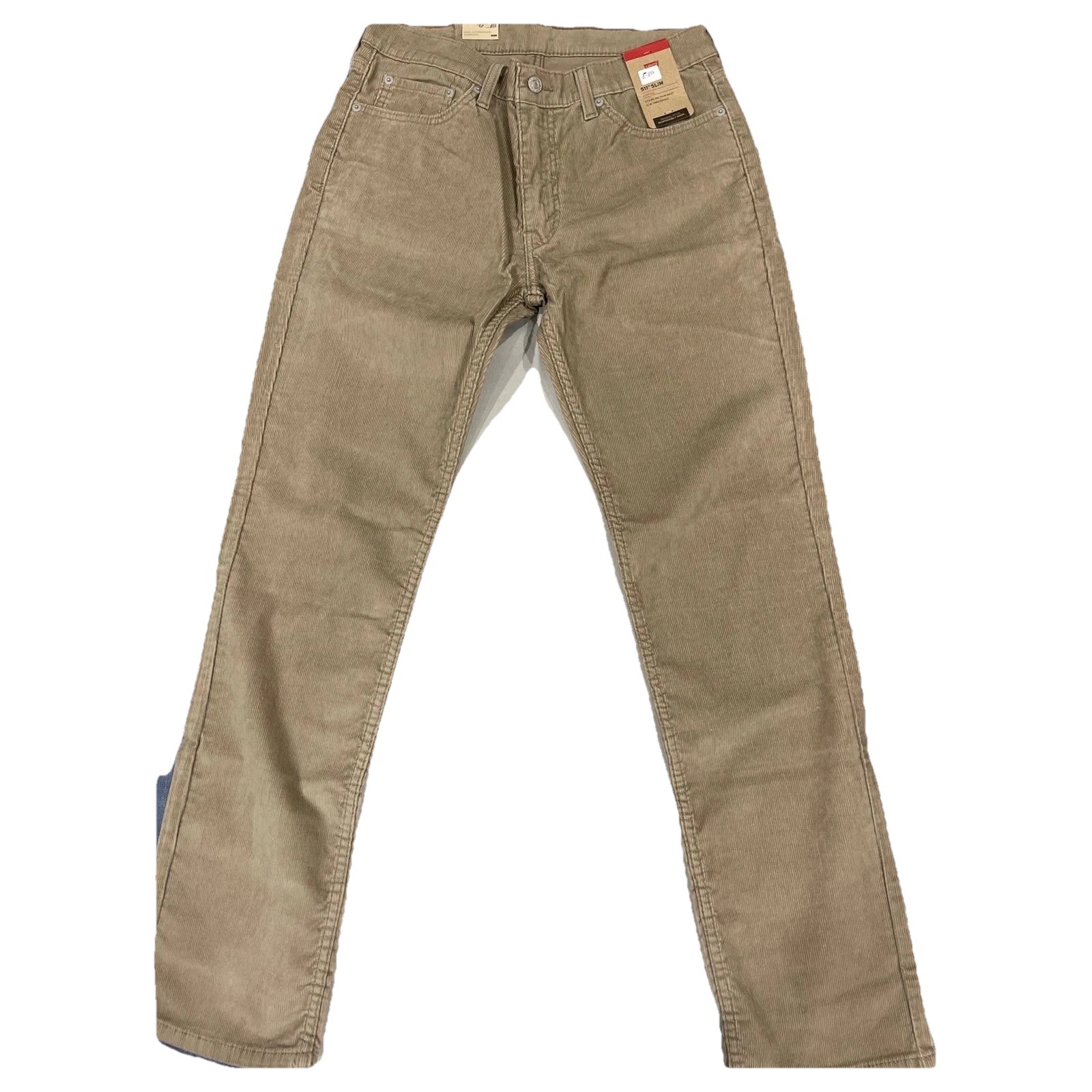 Levi 511 Slim Fit Corduroy Pants Beige Tan Choose Size,