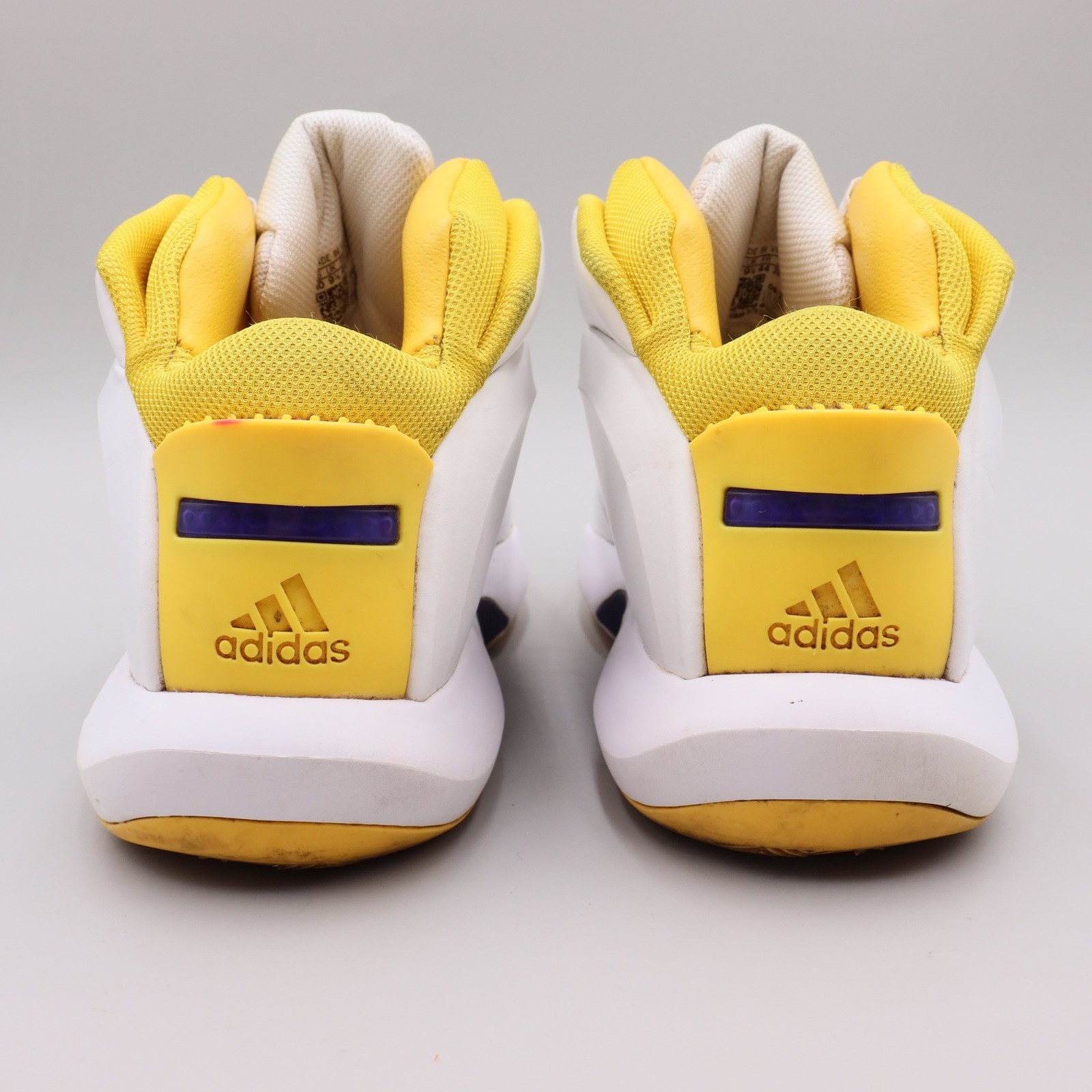 Adidas Crazy 1 ‘Lakers Home’ Size 10 White Purple Gold Basketball Shoes GY8947