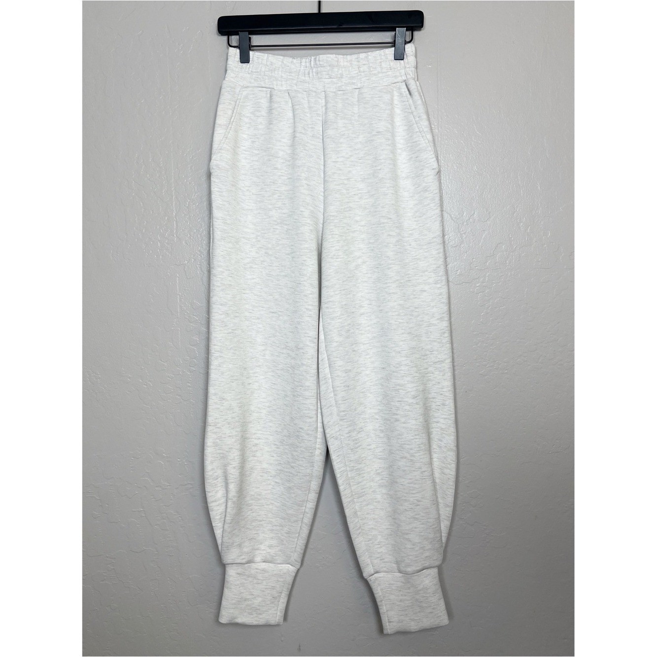 VARLEY Women’s Size XS Ivory Marl The Slim Cuff Jogger Pant 27.5″ Athleisure