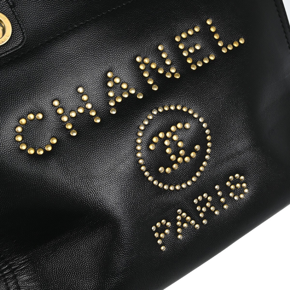 Chanel Black Calfskin Small Deauville 2way Tote Bag 144035