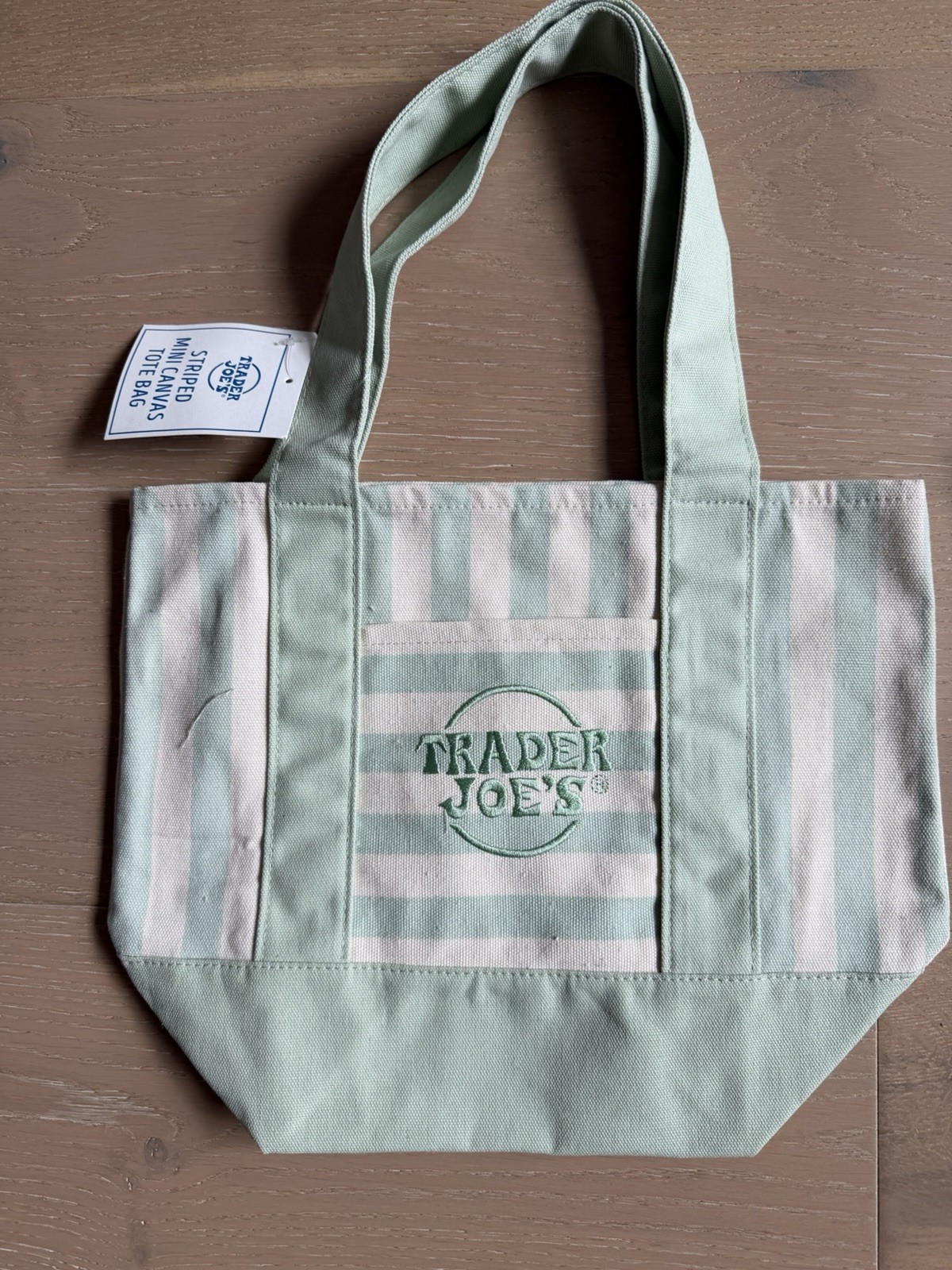TRADER JOES MINI STRIPED BAGS – NEW WITH TAGS! Set of 4!