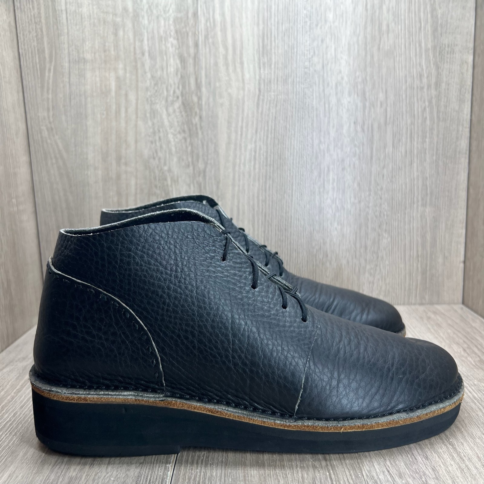 Irish Setter Men’s Leather Lace Up Chukka Boots Size 9.5 Removable Insole Black