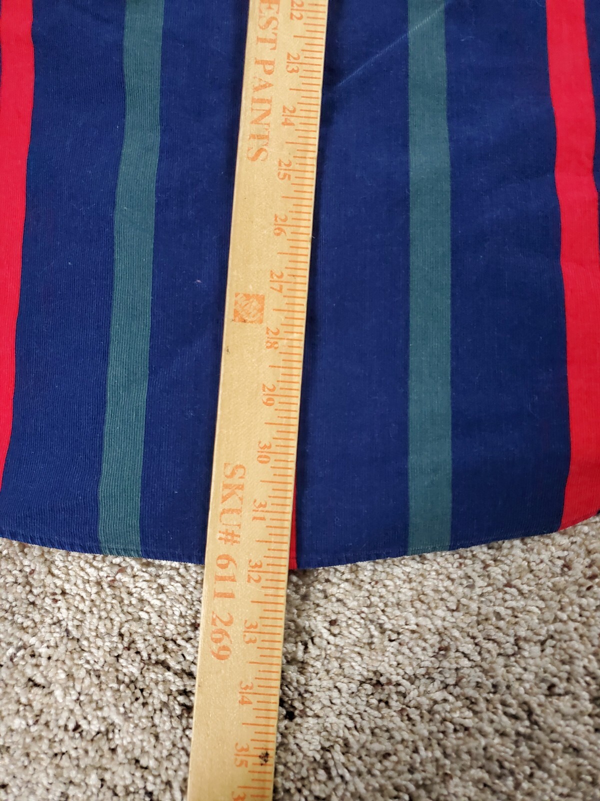 Vintage 90s Norsport Corduroy Shirt Medium Mens Striped Multicolor Button Down