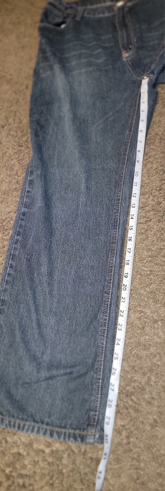 Y2k Phat Farm Sz 36 Mens Dark Wash Bootcut 90s Grunge Hip Hop Denim Jeans
