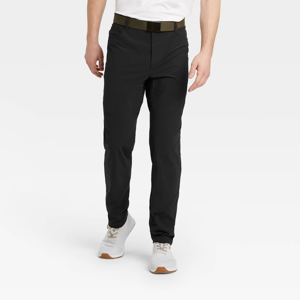 Men Golf Pants – All In Motion Black 30×30