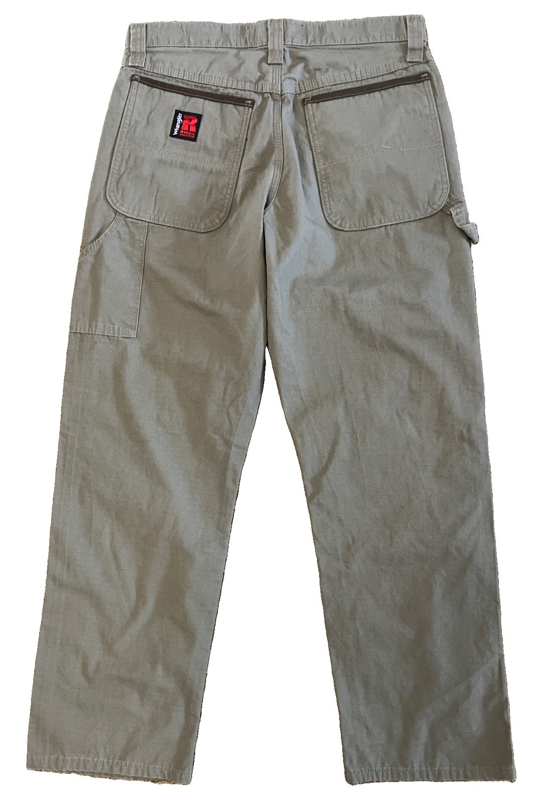 Wrangler Riggs Workwear Men’s Carpenter Pants 31×30 Cotton Tan Ripstop Fabric