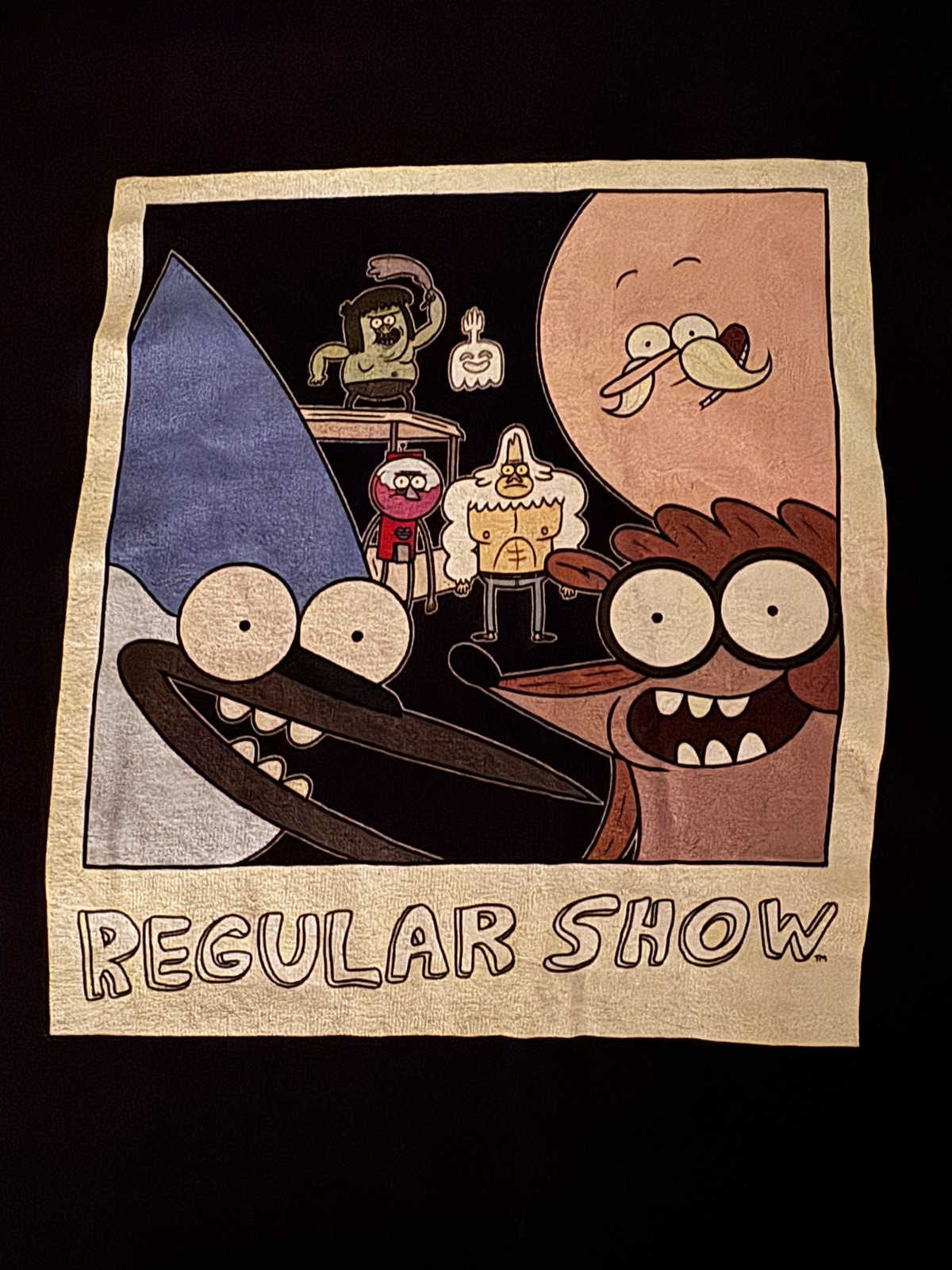 Regular Show Graphic black short sleeve T-Shirt Unisex Size M