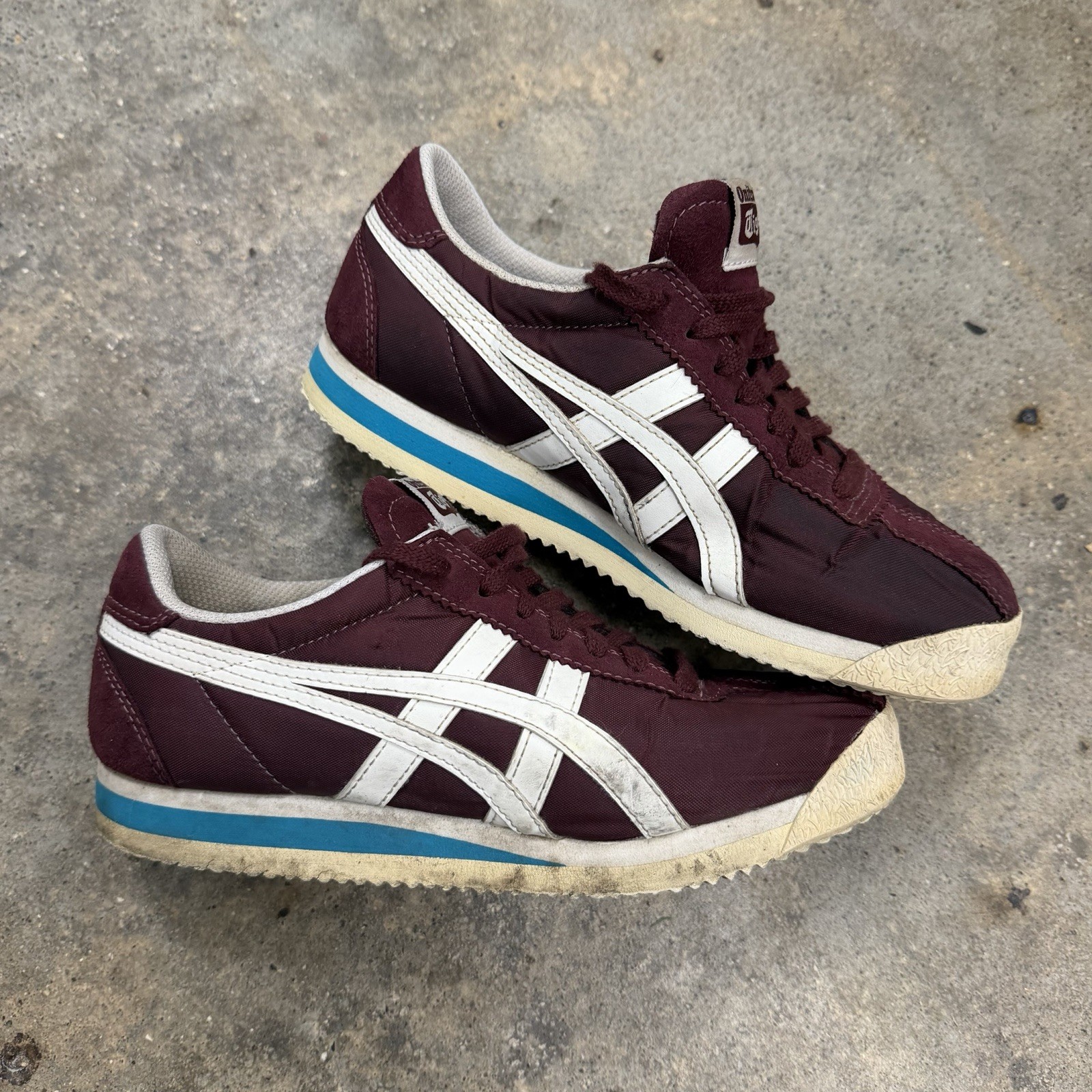 Asics Onitsuka Tiger Corsair Men’s 4.5 Wine Red Shoes D747N