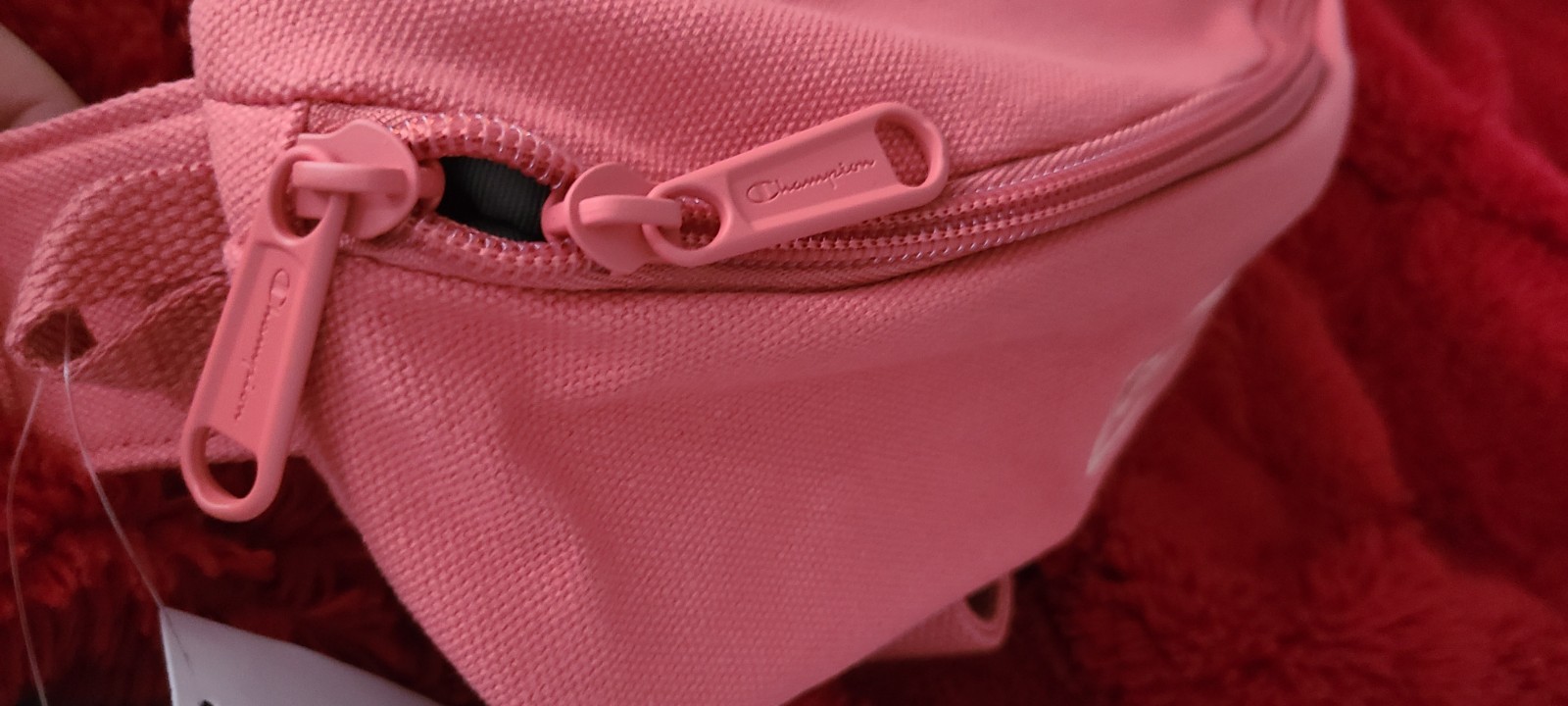 Champion☆ Rare Limited ED. Adjustable Belt Bag In Light Orange/ Coral Color