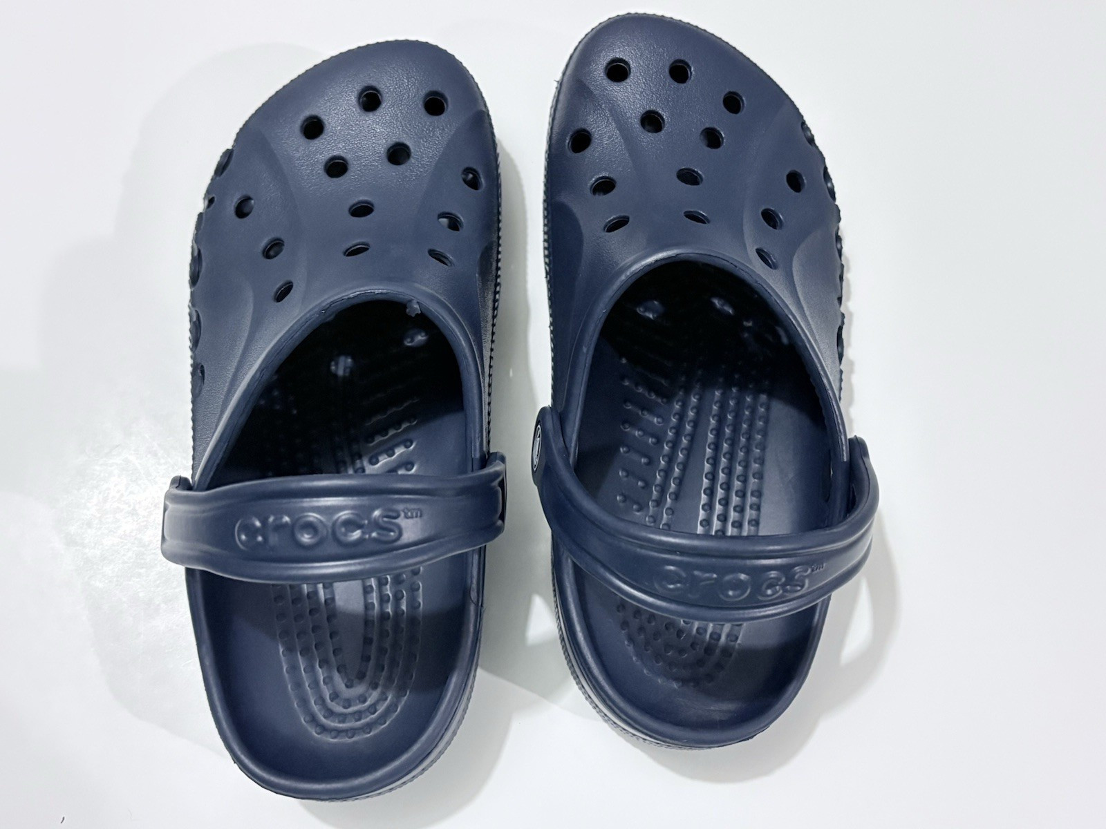 Crocs Baya Clogs Navy Blue Unisex Men’s 5 Women’s 7 Slip On Water Friendly