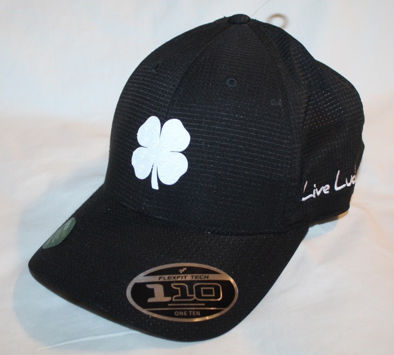 New Black Clover Flexfit Tech 110 EcoDry black snapback cap hat