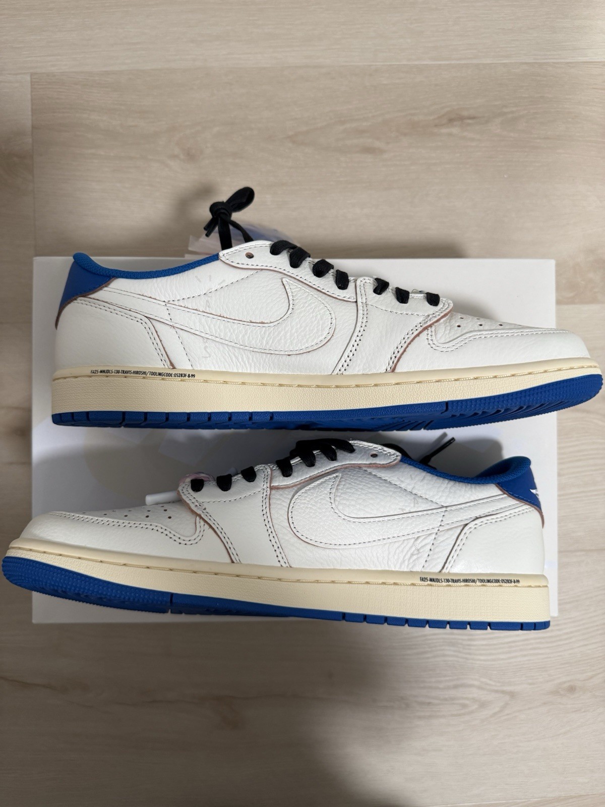 Jordan 1 Low OG SP Fragment x Travis Scott Sail Military Blue – Men’s Size 12 ✅