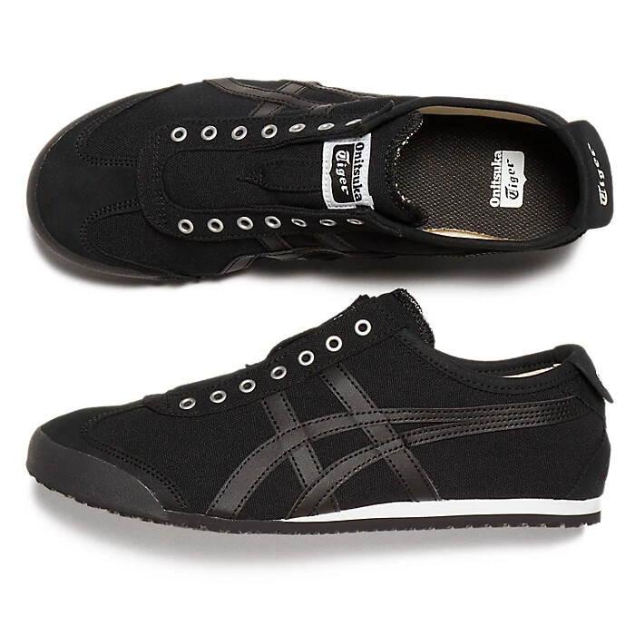 Onitsuka Tiger MEXICO 66 SLIP-ON 1183A360-002 BLACK BLACK Unisex Shoes[US4-12.5]