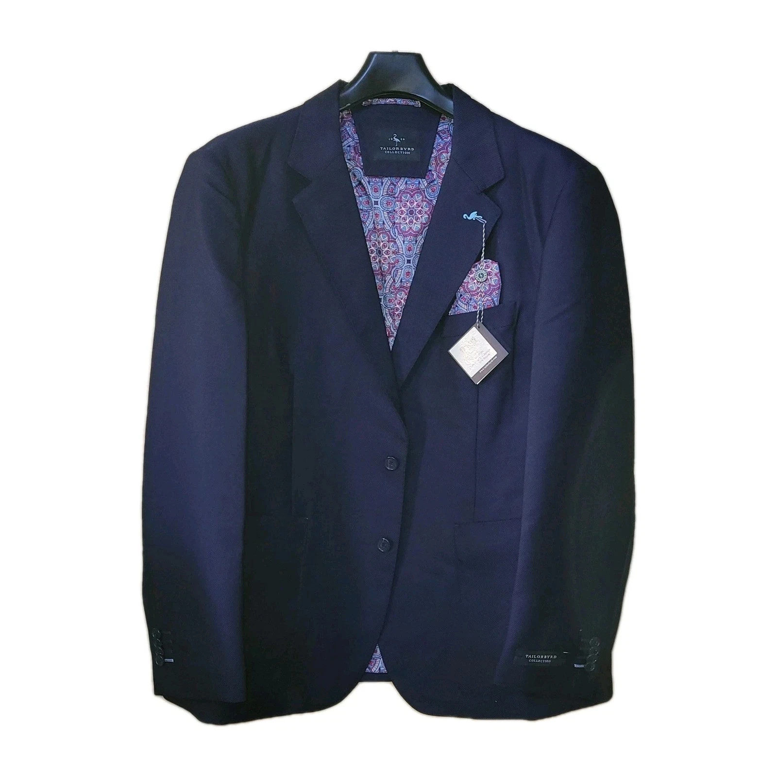 Tailorbyrd Men’s Sport Coat, Tailorbyrd Men’s Jacket, 38S/R/40-46R, Navy