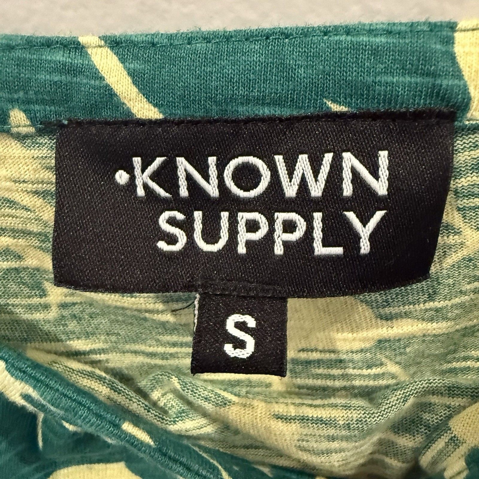 Known Supply Bowen Dress Sz S Organic Cotton Stretch Floral Boho Pockets Soft