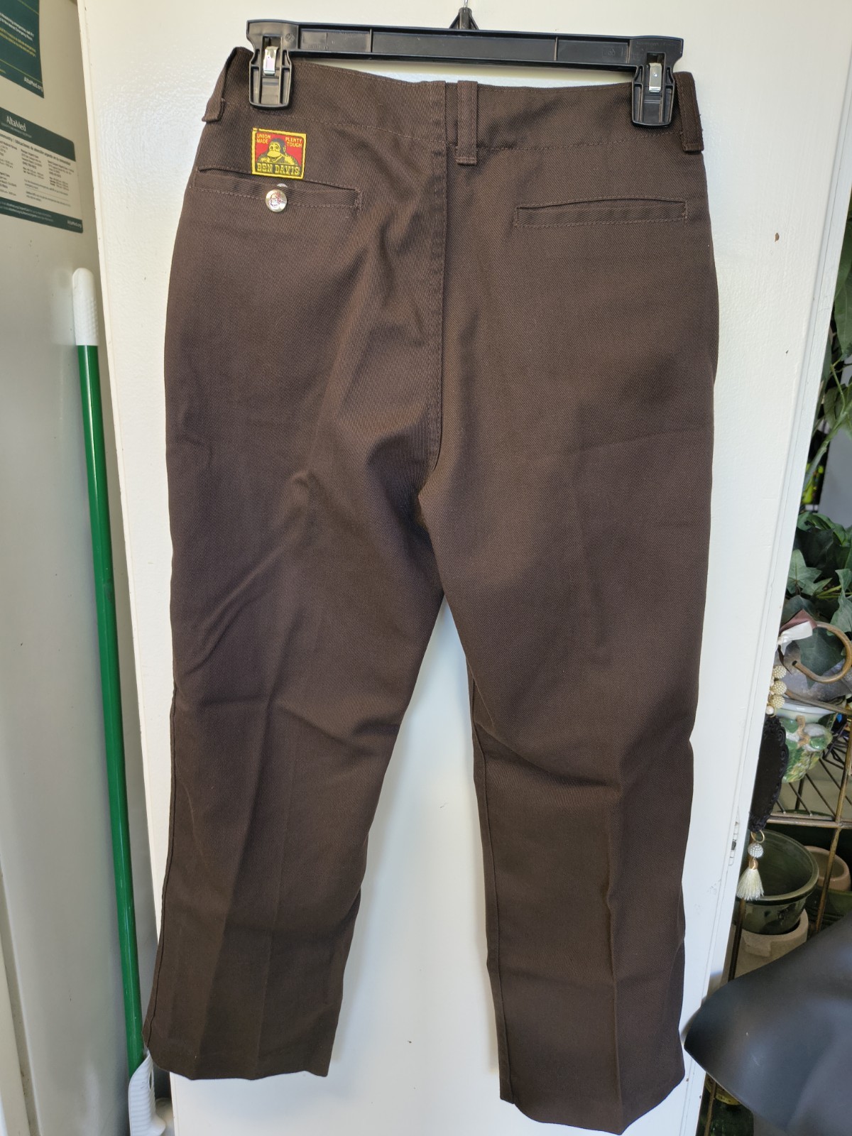 Vintage Ben Davis Union Made Brown Pants 28×27 Yellow Tag Have Been Hemmed