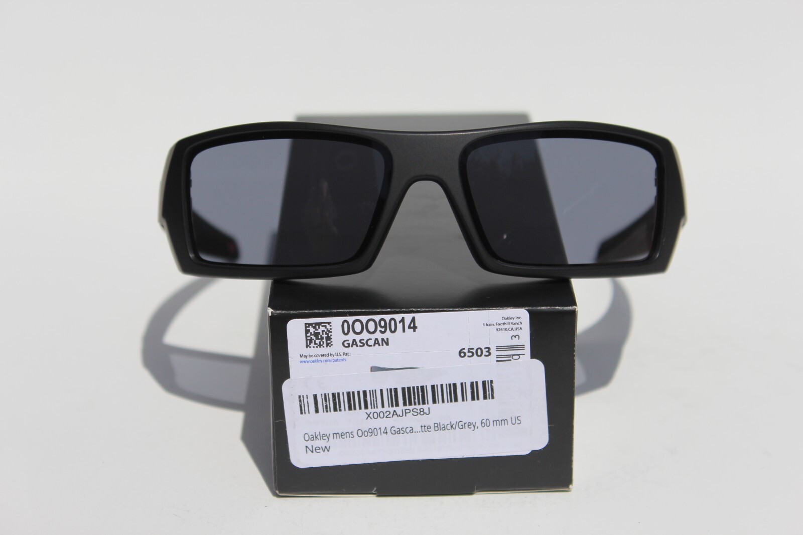 OAKLEY Gascan Sunglasses THIN BLUE LINE Matte Black/Grey OO9014-11 Police NEW