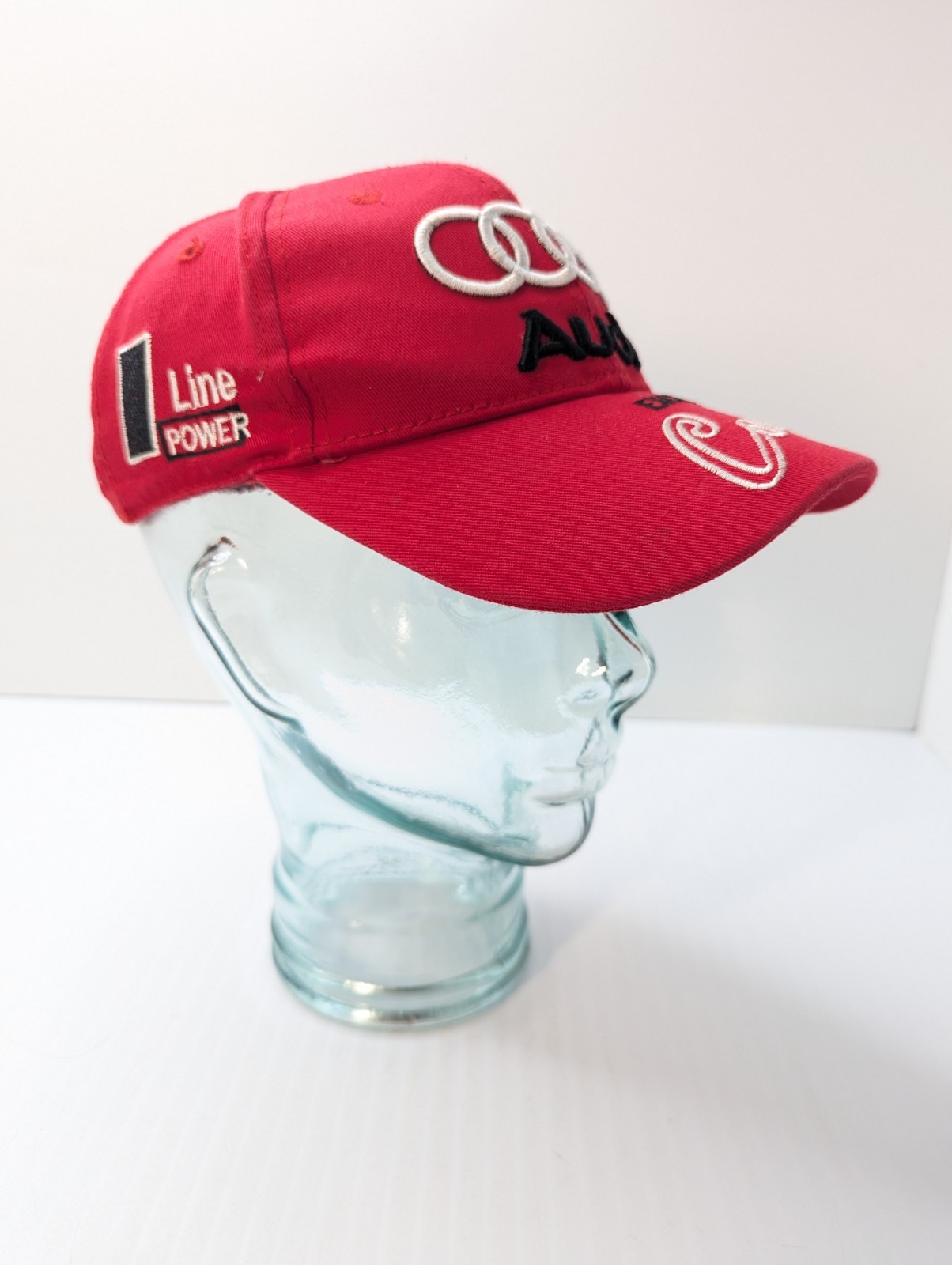 Genuine Audi Hat Exclusive Edmon Concept Adjustable Red Cap Buckle Strap Back