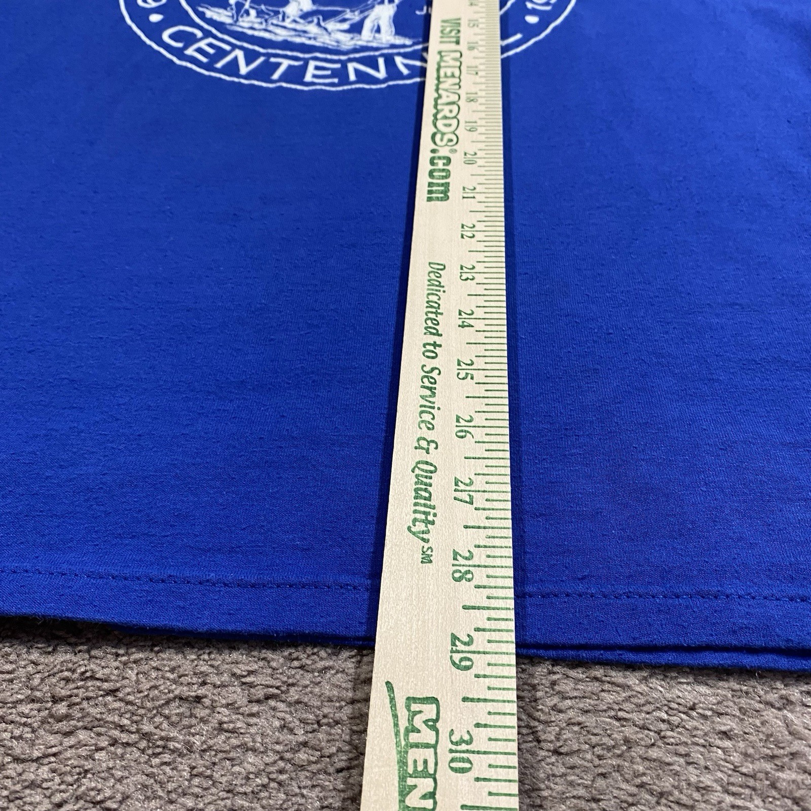 VTG 1989 Garretson SD Centennial T-Shirt XL Russell Athletic USA Blue