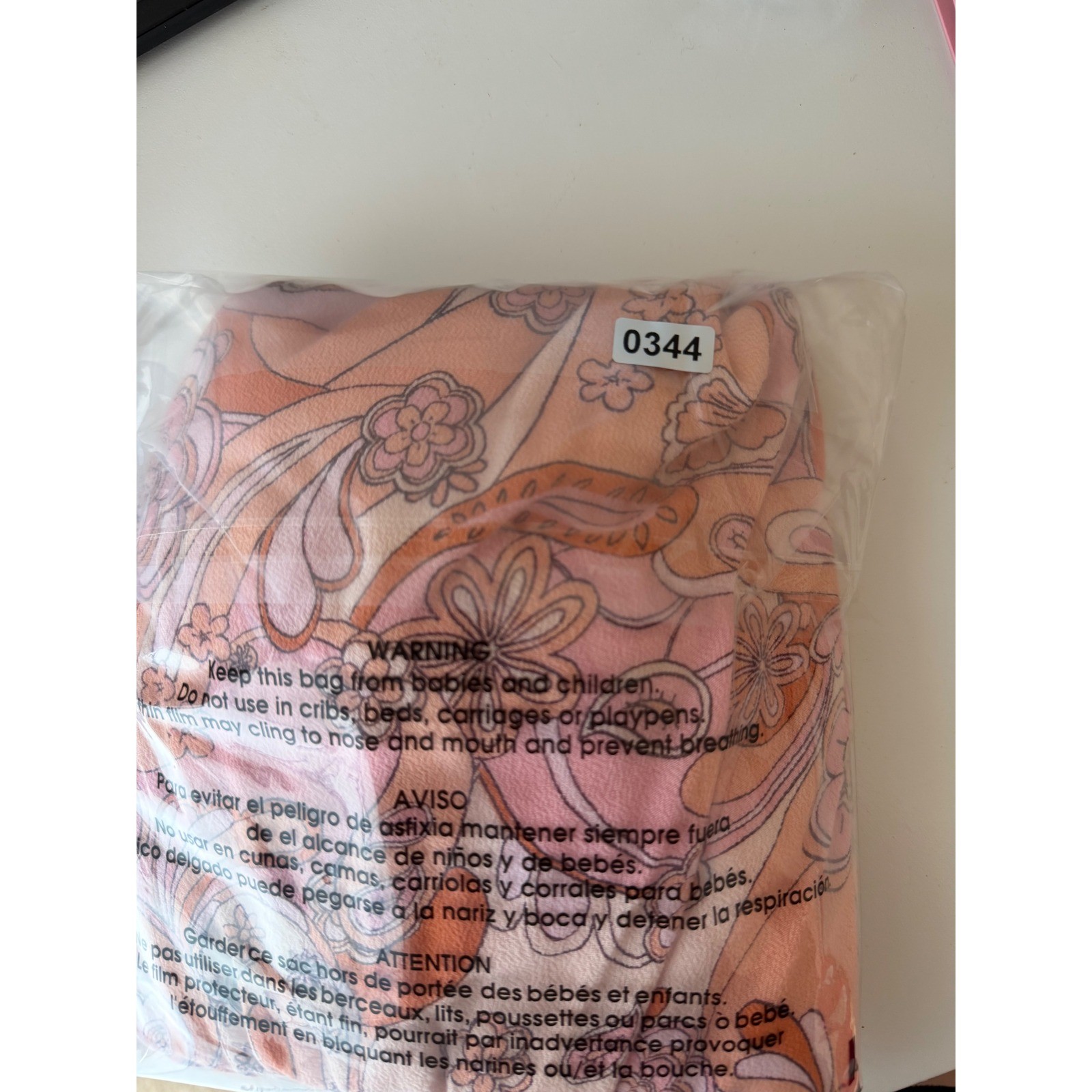 Sky to Moon Pink Orange Floral Paisley V-Neck Cutout Mini Dress ST-D2082A Large