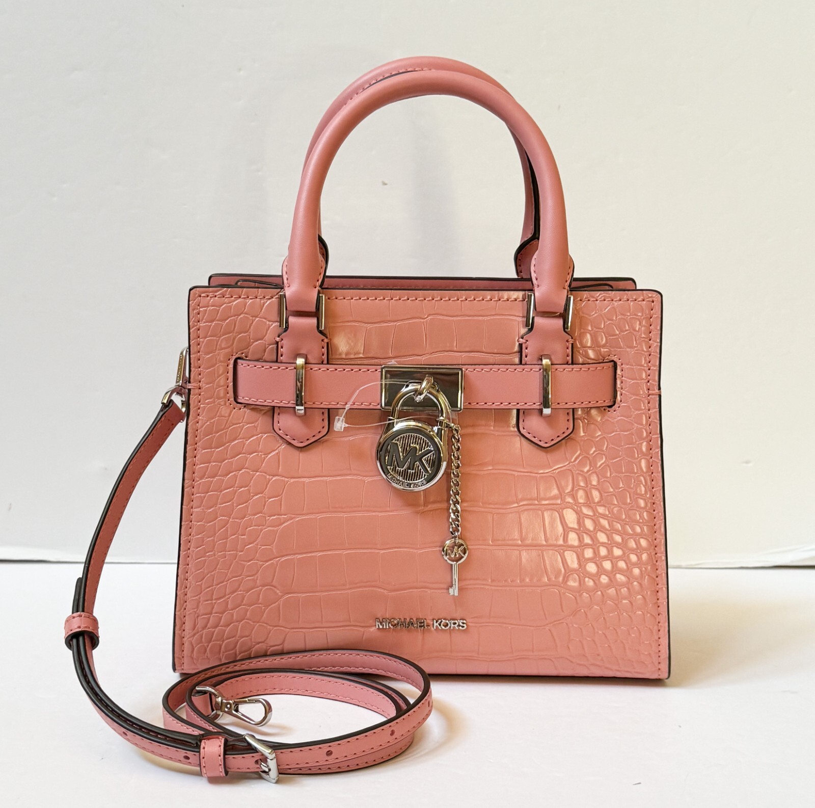 MICHAEL KORS HAMILTON SMALL TOP ZIP SATCHEL SHOULDER CROSSBODY BAG