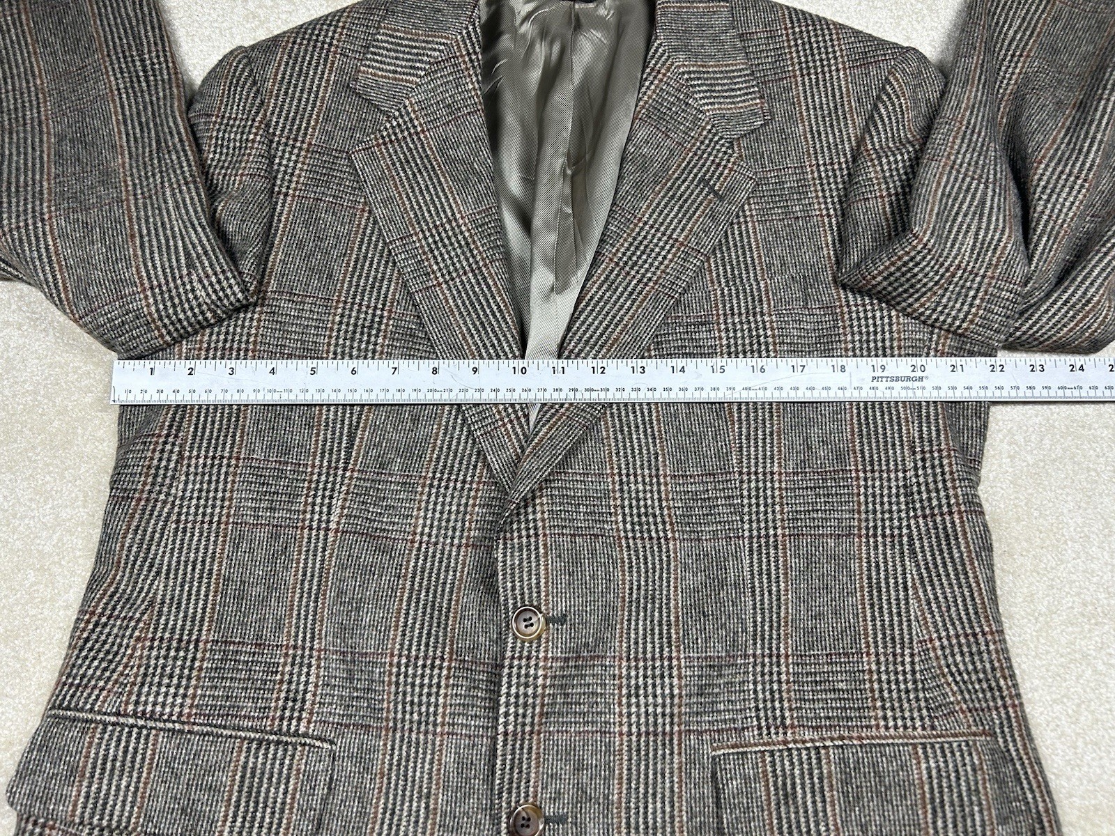Vintage The Wilger Company 100% CAMEL HAIR Tan Sport Coat Blazer Jacket 43
