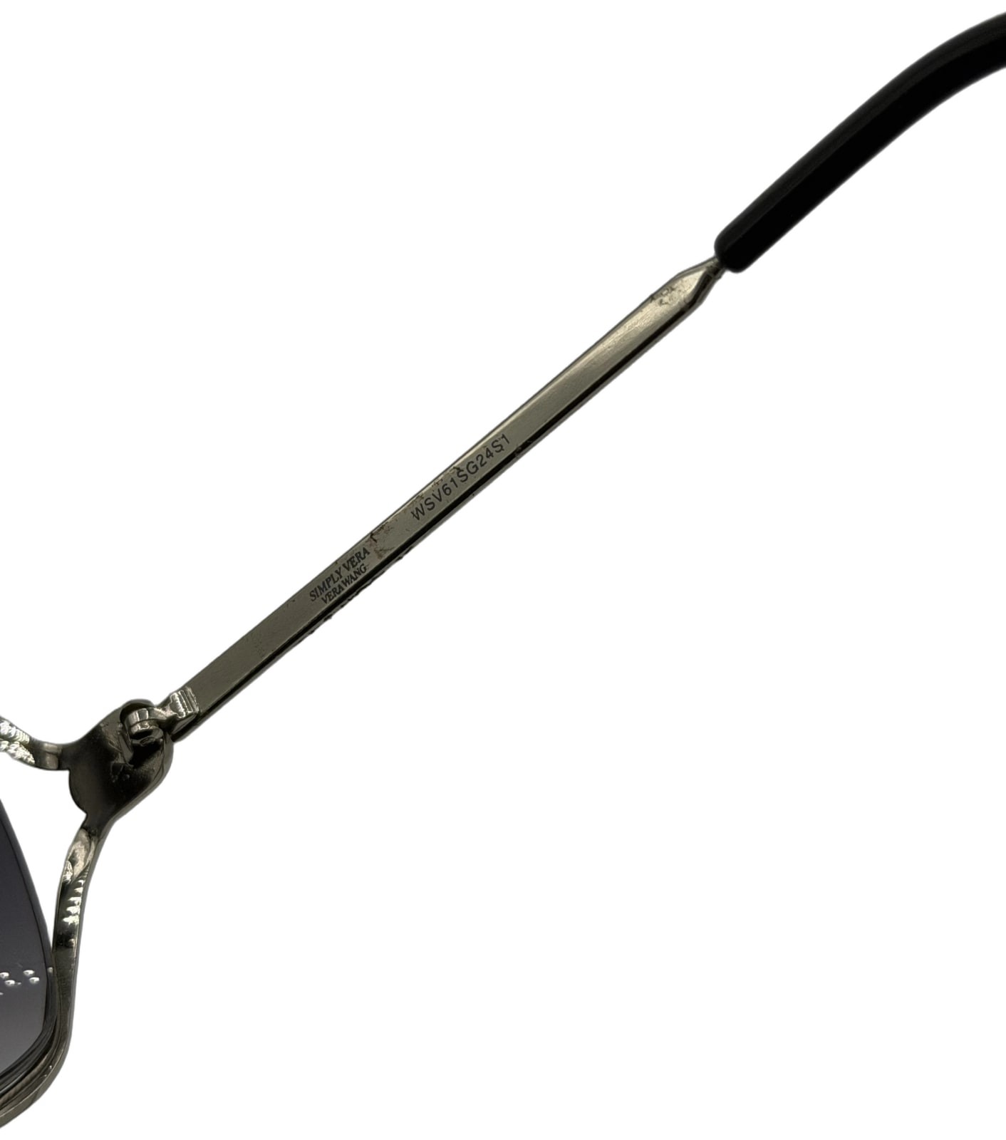 Simply Vera Vera Wang Just Married WSV61SG24S1 Butterfly Sunglasses Black Smoke