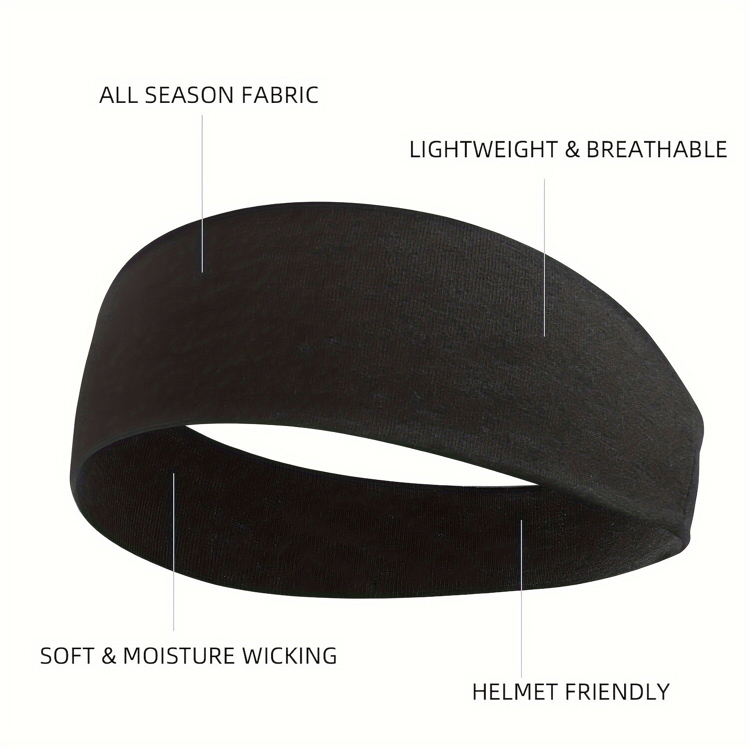 Thin Soft Non-Slip Sport Headbands for Women Elastic Hair Band
