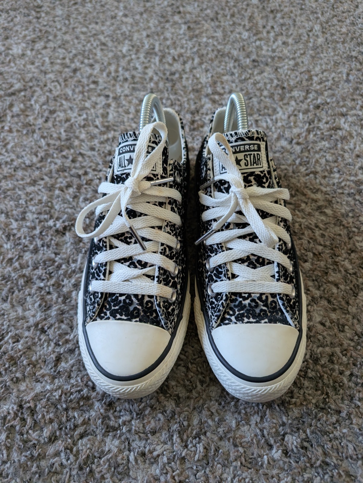 Converse CTAS Sneaker Low Ox Unisex Snow Leopard Flocked Canvas Men 5 Women 7